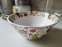 贝玉贝玉七彩云花陶瓷碗家用泡面碗双耳汤碗沙拉碗大拉面碗餐具水果碗 1个装7英寸七彩云花哑光双耳面碗 实拍图