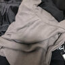 RXEX外套男春秋冬季潮流韩版宽松休闲衣服男装潮牌假两件工装连帽夹克 加绒JK303-黑色 2XL 实拍图