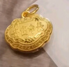 周生生黄金吊坠 足金长命锁宝宝周岁礼物不含项链09300P 计价 3.15克 实拍图