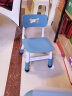希伯熊 儿童桌子塑料幼儿园套装小桌椅宝宝学习吃饭孩子书桌游戏可升降 80*60墨蓝升降带加固一桌二椅 晒单实拍图