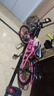 云追雁儿童自行车男女孩6-10-15岁青少年学生中大童单车中小学生山地车 【车筐款】可爱粉丨单速 18寸（适合120cm-135cm） 实拍图