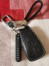 车凡 适用于日产轩逸钥匙套2022款新天籁钥匙扣14代尼桑逍客骐达奇骏楼兰劲客途达蓝鸟钥匙包 日产A/三键/金边款【奶奶灰】+新绳扣套装 实拍图