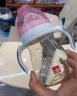 好孩子（gb）PPSU婴儿奶瓶宽口径奶瓶带手柄吸管小饿魔系列300ml粉色 6个月+ 晒单实拍图