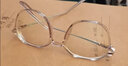 share talent防蓝光辐射眼镜女透明眼镜框护眼平光镜男无度数 专业可配近视镜 C26蓝色框 0度防蓝光镜片 实拍图