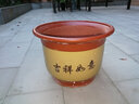 斗途园艺 紫砂花盆 红陶土梅花盆 兰花盆 盆景花盆  粗陶瓷花盆 带托盘 口径44cm(带托盘) 大 实拍图