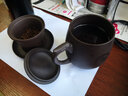 茗客 紫砂办公杯带盖茶杯紫泥茶具男士杯子泡茶水杯办公室水杯大容量带盖过滤个人 上善若水貔貅办公杯 实拍图