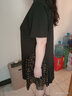 莎妮朵罗大码女装连衣裙胖妹妹夏装宽松遮肚子胖人显瘦款胖mm裙子16210 黑色【17991】 6XL建议205-220斤穿着 实拍图