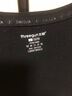 三枪（THREEGUN）保暖内衣纯棉磨毛弹力朵绒棉双面拉绒情侣款棉毛衫套装女秋衣秋裤 【双面绒】女-正黑 XL 实拍图