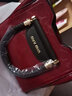 喵小姐轻奢高端品牌女士手提单肩包包女包新款复古大容量妈妈斜挎小方包 红色(时尚个性精致气质妈妈包) 实拍图