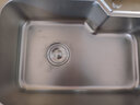 水贞厨房简易不锈钢水槽单槽加厚大单盆带支架水盆洗菜盆洗碗池架子 加厚钢68*44带支架基础款 实拍图