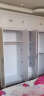 奥尚斯莱 衣柜 现代简约卧室家具木质带转角边柜组合大衣橱白色衣柜 衣柜+顶柜 四门衣柜  （主柜长1.6米） 实拍图