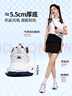 KAPPA卡帕女鞋老爹鞋女2025夏季新款百搭厚底休闲鞋子女透气网面运动鞋 白/海蓝【透气款】脚胖拍大一码 37 实拍图