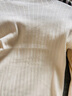 百图betu女装秋季新款毛针织衫经典半高领长袖打底衫女2309T23 米白 M 实拍图
