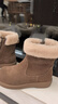 天美意雪地靴秋冬通勤穿搭加绒短靴厚底休闲显瘦百搭靴子保暖女靴 实拍图