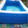博士豚婴儿游泳池家用大型儿童充气泳池玩具游泳桶洗澡盆户外气垫游泳池 1.1M两层+电泵 实拍图