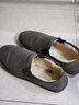 回力（Warrior）官方棉鞋冬季男鞋雪地靴户外棉拖一脚蹬面包鞋情侣豆豆鞋 灰色41 实拍图