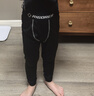 准者儿童健身服训练跑步透气速干高弹紧身衣裤打底衫中小学生篮球套装 套装  纯黑/灰134T-1+135T-1 L (150) 实拍图