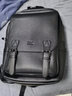七匹狼背包双肩包男士真皮15.6英寸电脑包旅行背包时尚潮流学生书包 实拍图
