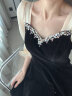 麦斯贝思黑色晚礼服女平时可穿法式洋装宴会气质轻奢众高端赫本风成人礼裙 黑色 L 建议106-113斤 晒单实拍图