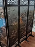 成爵屏风隔断客厅实木中式移动酒店办公室茶室风水遮挡中医养生双面画 3d梅兰竹菊四扇一套 实拍图