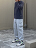 真维斯（Jeanswest）长袖T恤男士秋冬打底衫男圆领上衣弹力贴身保暖秋衣百搭内穿体恤 卡其（圆领） L （推荐110-125斤） 实拍图