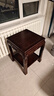 内吉姆 中式沙发边几实木小茶几边桌仿古简约阳台茶台鱼缸小方桌 长50宽50高68CM 黑胡桃色 实拍图