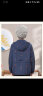 奉孝中老年人春秋外套女奶奶薄款外搭妈妈连帽风衣老人老太太衣服大码 蓝色 3XL(建议130-145斤) 晒单实拍图