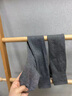 猫人（MiiOW）长筒袜子女秋冬款纯棉长袜女加厚高筒大腿袜长筒过膝袜女冬季 黑色_深灰 2双 均码 实拍图