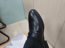 卡帝乐鳄鱼（CARTELO）擦色牛皮鞋男商务低帮正装鞋男士职场办公皮鞋9273 黑色 39 实拍图