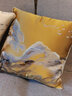 华幔盛庭新中式抱枕靠垫套沙发靠背垫腰枕办公室护腰古典大号床头靠枕含芯 爱莲-米黄【多丽丝麻】 50cm*50cm 含枕芯 【加量填充】 实拍图