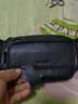 意昂（yi ang）2023新款潮真皮胸包头层牛皮腰包休闲户外运动跑步大容量男士包包 黑色【8066】 实拍图