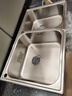 摩恩（MOEN）水槽双槽套装304不锈钢水槽厨房水槽洗菜盆洗碗池台下盆SK28106SL 800*450双槽+下水配件 实拍图