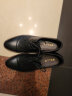 百丽正装鞋男皮鞋牛皮圆头婚鞋商务休闲皮鞋加绒3UX01CM5 黑色 40 实拍图