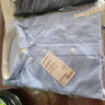 无印良品 MUJI 男式 水洗 牛津 纽扣领衬衫 ACA01C1A 长袖休闲百搭衬衫 萨克森蓝 L 实拍图
