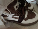 回力棉鞋女加绒加厚冬季保暖防滑高帮休闲鞋潮百搭松糕底增高韩版鞋子 米棕色（标准尺码） 40 实拍图