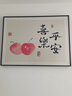 柳莺花燕免打孔电表箱装饰画现代简约客厅餐厅挂画电闸箱配电箱遮挡壁画 喜乐平安 80X60遮挡70X50 液压款 实拍图