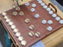 中国象棋足银鎏银纯银镀金高端皮革折叠棋盘送礼高档长辈领导礼品 实拍图