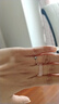 圣垛山高冰玛瑙戒指环高冰玉髓粉玉髓玛瑙精致男女玉戒指跑环配饰手持 默认 10# 实拍图