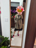 百图betu女装春季新款风衣英伦复古修身翻领中长款风衣女2401T50 燕麦色 L 实拍图