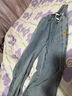 衣然呈品港风牛仔裤男春秋季新款印花潮流宽松束脚休闲运动老爹九分裤子男 蓝色 L【建议120-130斤】 实拍图