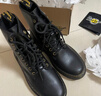 马丁（DR.MARTENS）Zavala西部靴男女款夏季舒适轻量黑色工装风马丁靴 黑色 45 实拍图