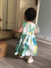 巴拉巴拉儿童裙子夏装女童连衣裙印花不规则荷叶边A字裙208224111008 实拍图