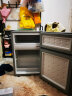 扬佳（YZJM）冰箱双门小型冷冻冷藏迷你家用冰箱双开门宿舍租房静音节能 上冷冻下冷藏BCD-60L银色高77厘米标准款 实拍图