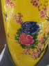 垚罄 景德镇陶瓷器红色大花瓶落地客厅摆件电视柜花瓶 黄款 花开富贵 1.6米单个 配底座 晒单实拍图