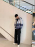 花花公子羽绒服男冬季渐变连帽保暖外套秋冬装潮流韩版休闲宽松衣服男装 黑色 XL 实拍图