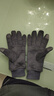 瑞狮龙 麂皮绒手套加绒保暖秋冬季男女士触屏防滑运动外卖骑行开车手套 灰色 男士码（高弹力） 实拍图