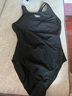 速比涛（Speedo）泳衣女专业游泳健身训练温泉度假纯色防晒抗氯连体泳衣 黑色 38 实拍图