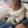 巴拉巴拉童装婴儿连体羽绒服轻薄羽绒服宝宝衣服冬装抱衣爬服男童女童 白蓝色调00318 100cm 实拍图