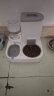 KimPets猫碗狗碗猫粮食盆双碗猫咪自动饮水机饭盆水碗一体喂食器宠物用品 经典款灰-不锈钢碗【多重过滤】 实拍图