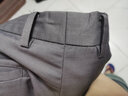 传棨 西裤男修身免烫西服裤商务休闲面试上班西装裤男士职业正装裤子 夏季薄款灰色 31(2.35尺) 实拍图